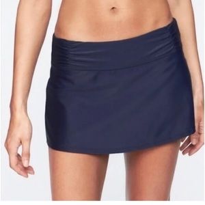 Athleta Shirred Waist Swim Skirt - xxs